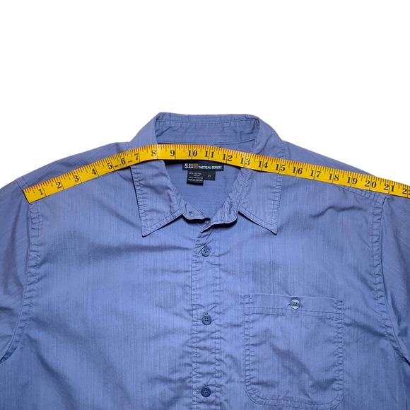 5.11 Tactical | Men | Blue Tactical Series Snap Button Multi Pocket Shirt | XL - Picture 3 of 11